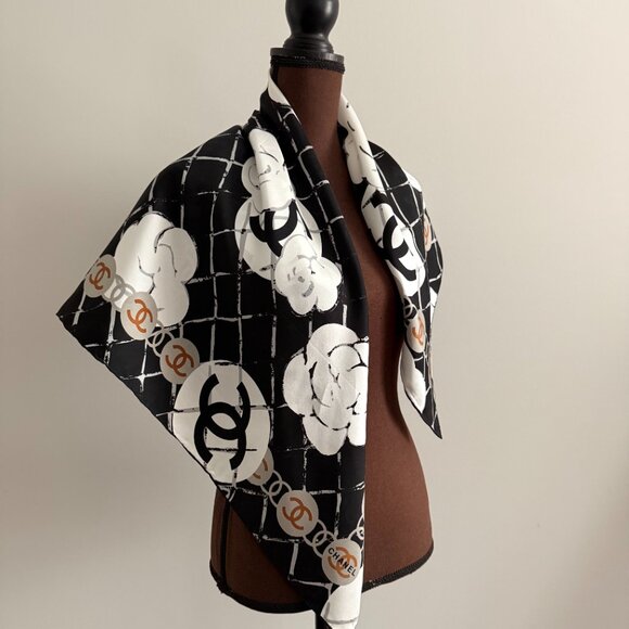 New Chanel Silk Scarf - Picture 5 of 16
